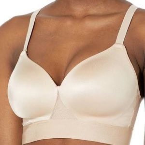 BALI 38DD One Smooth U Bounce Control Wirefree Bra 3458 Comfort Support Almond